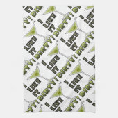 汚いのが好き!汚いマルティーニカクテルユーモア キッチンタオル (縦)