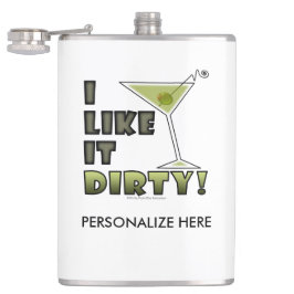 汚いのが好き！汚いマルティーニカクテルユーモア フラスク