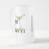 汚いのが好き！汚いマルティーニカクテルユーモア フロストグラスビールジョッキ (正面左)