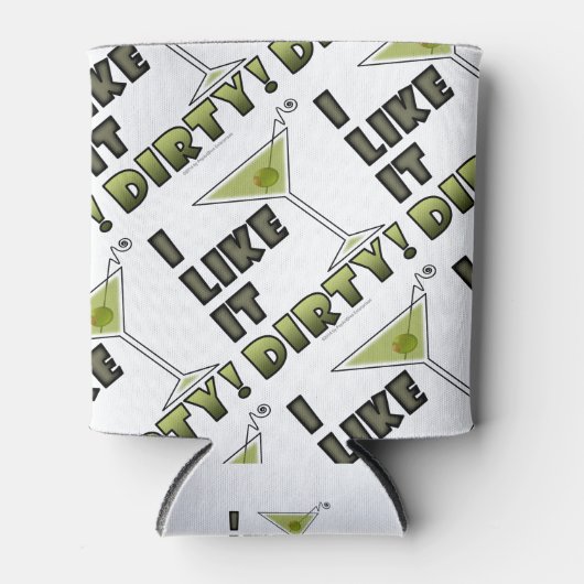 汚いのが好き！汚いマルティーニカクテルユーモア 缶クーラー (正面)