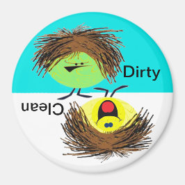 汚いまたはクリーンな食洗機 マグネット