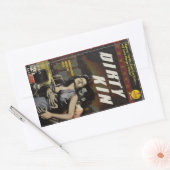 汚いカバー 長方形シール (封筒)