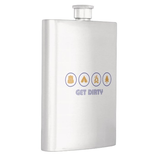 汚いキャンプをする フラスク (右)