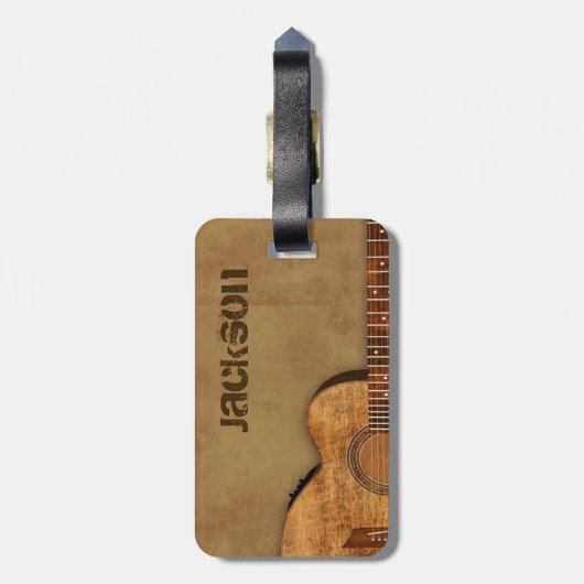 汚いギター ラゲッジタグ (裏面縦)