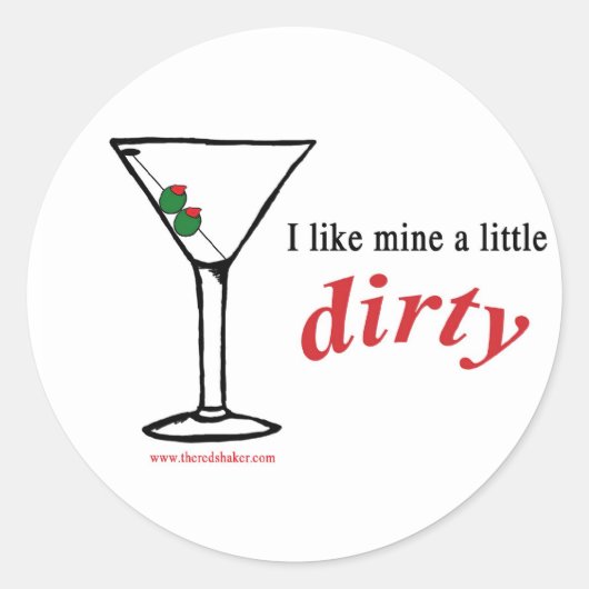 汚いステッカー ラウンドシール (正面)