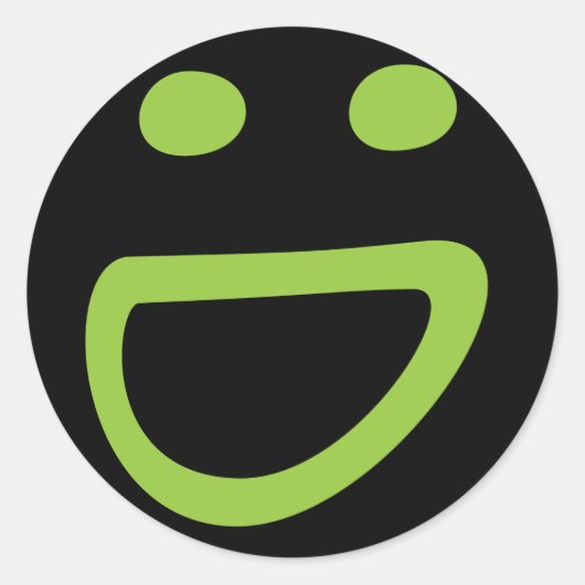 汚いステッカー ラウンドシール (正面)