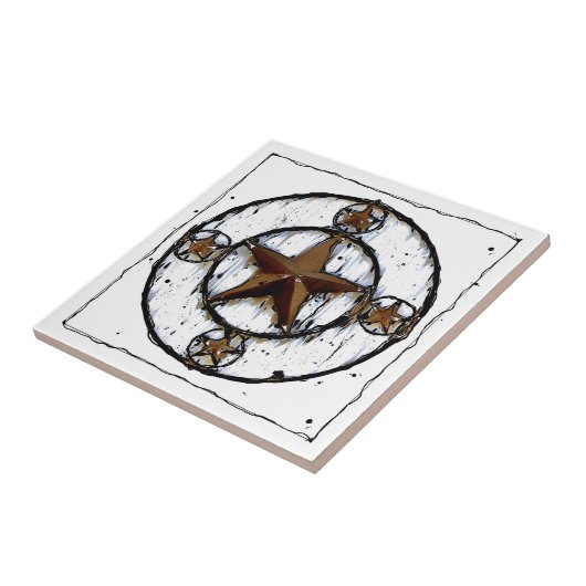 汚いテキサス州星 タイル (側面)