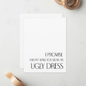 汚いドレスを着せることは絶対にしないと約束する ノートカード (正面/裏面インサイチュ)