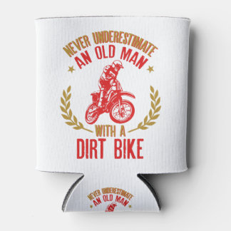 汚いバイクのおもしろいを持つ老人を過小評価しない 缶クーラー