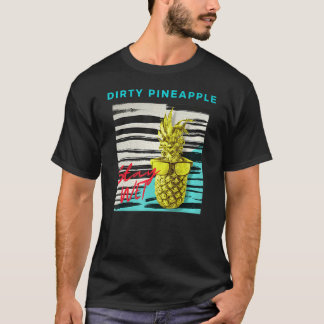 汚いパイナップルレトロ Tシャツ