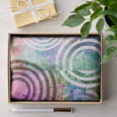 汚いピンクか緑の円パターン 薄葉紙 (ギフト)