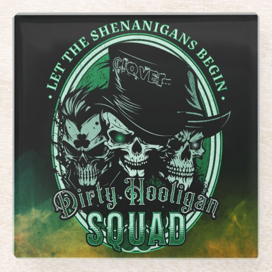 汚いフーリガン隊 ガラスコースター (正面)