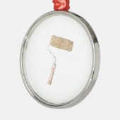 汚いペンキローラー メタルオーナメント (左)