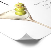 汚いマルティーニのサインの署名ドリンク ポスター (角)