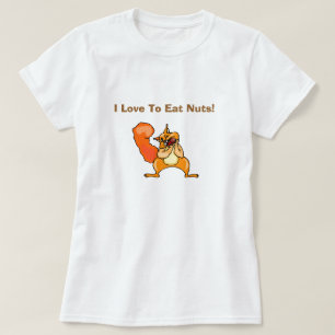 汚いユー食べモおもしろいアの冗談が好き間抜け Tシャツ