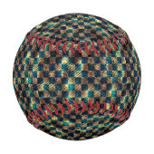 汚い効果と引っ掻いた効果のあるチェス、黄色の青 野球ボール (裏面)