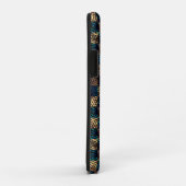 汚い効果と引っ掻いた効果のあるチェス、黄色の青 Case-Mate iPhoneケース (裏面/右)