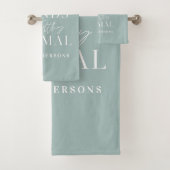 汚い動物のタイポグラフィで手を洗おもしろいえ バスタオルセット (インサイチュ)