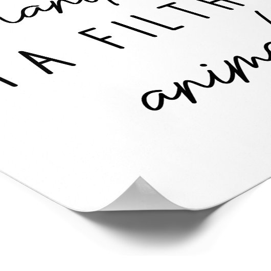 汚い動物のバスルームで手を洗おもしろいう ポスター (角)