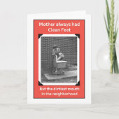 汚い口のママ カード (正面)