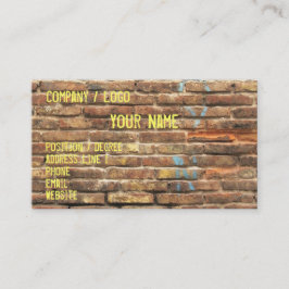 汚い壁の名刺 名刺