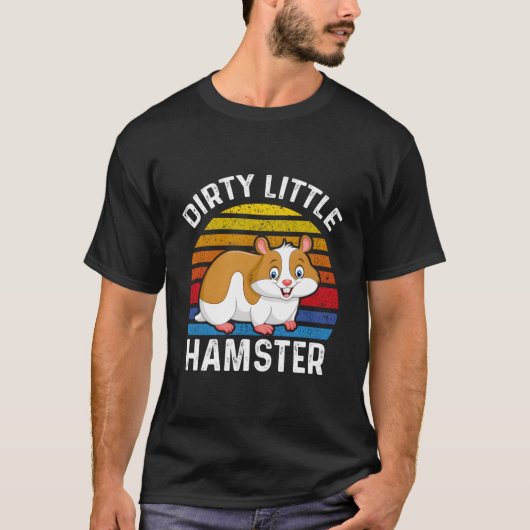 汚い小さなハムスターかわいいハムスター愛好家の衣装 Tシャツ (正面)