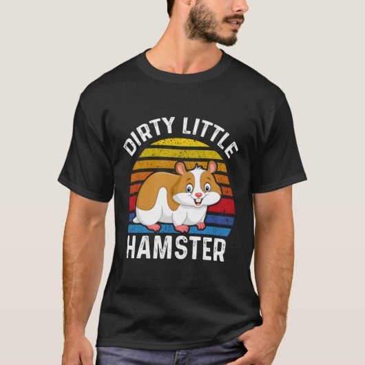 汚い小さなハムスターかわいいハムスター愛好家の衣装 Tシャツ (正面)