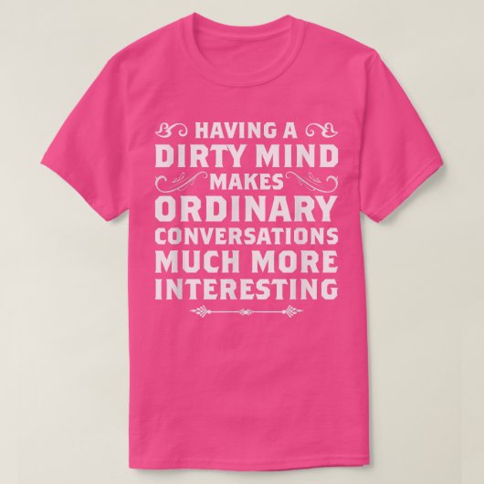 汚い心を持つおもしろTシャツの皮肉なシャツ Tシャツ (デザイン正面)