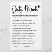 汚い心ブライダルシャワーゲームのユーモアおもしろい大人 (正面)