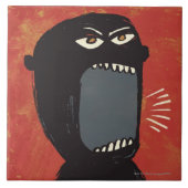 汚い怒っている人 タイル (正面)