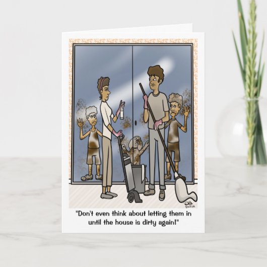 汚い折り畳みグリーティングカード カード (正面)