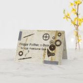 汚い父の日用カード カード (黄色い花)