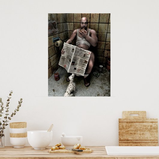 汚い男 ポスター (キッチン)