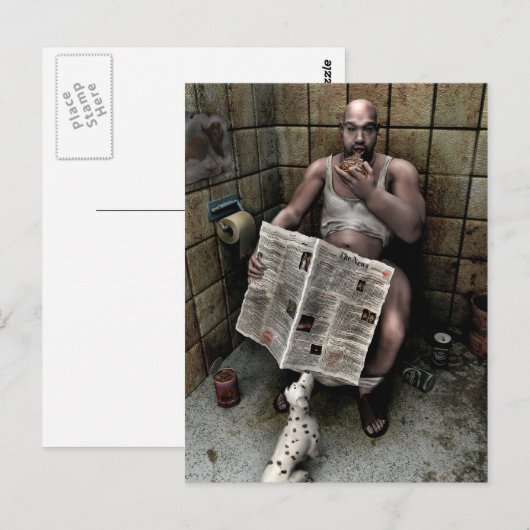 汚い男 ポストカード (正面/裏面)