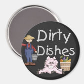 汚い皿農家豚 マグネット (正面/裏面)