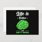 汚い考えおもしろいことわざ ポストカード (正面/裏面)