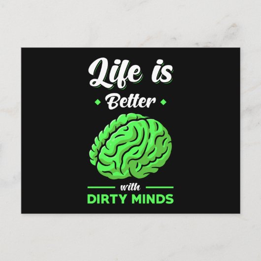 汚い考えおもしろいことわざ ポストカード (正面)