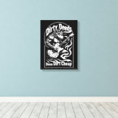 汚い行いは格安で済む キャンバスプリント (インサイチュ (ウッドフロア))