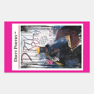 汚い詩のシール 長方形シール