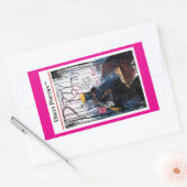 汚い詩のシール 長方形シール (封筒)