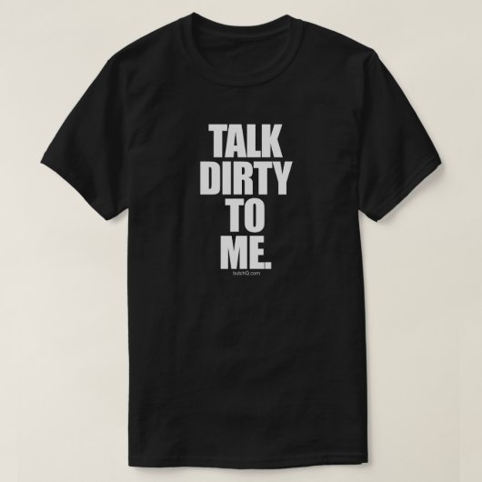汚い話し方をする Tシャツ (デザイン正面)