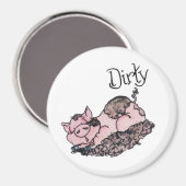 汚い豚食洗機磁石 マグネット (正面/裏面)