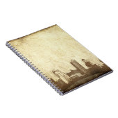 汚い都市背景 ノートブック (右側)