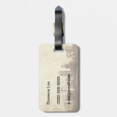 汚い都市背景 ラゲッジタグ (裏面縦)