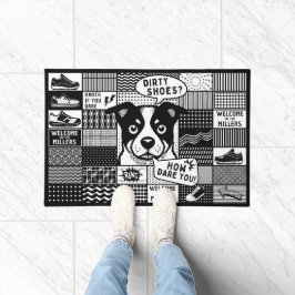 汚い靴？何てこった！ – アースタイリッシュポップ・アートのト ドアマット