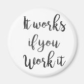 汚い12ステップ回復引用文ギフトきれいな酔い マグネット (正面)