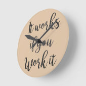 汚い12ステップ回復引用文ギフトきれいな酔い ラウンド壁時計 (傾斜)