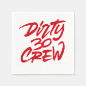 汚い30人の30人の乗組員 スタンダードカクテルナプキン (正面)
