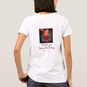 汚い30誕生日名前を追加ピンク追加フォト日付 Tシャツ (裏面)