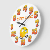 「汚い」 ラージ壁時計 (傾斜)